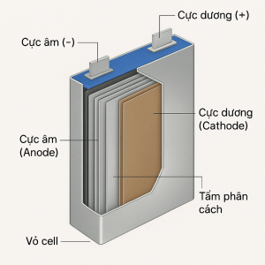 Cấu tạo cell pin catl